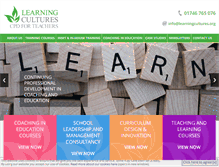 Tablet Screenshot of learningcultures.org